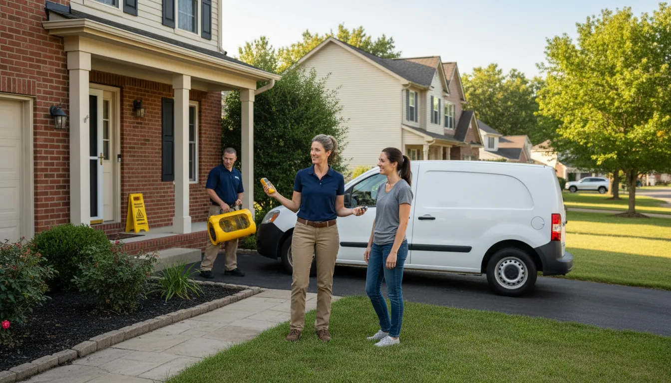 Residential water damage restoration in Altoona, IA